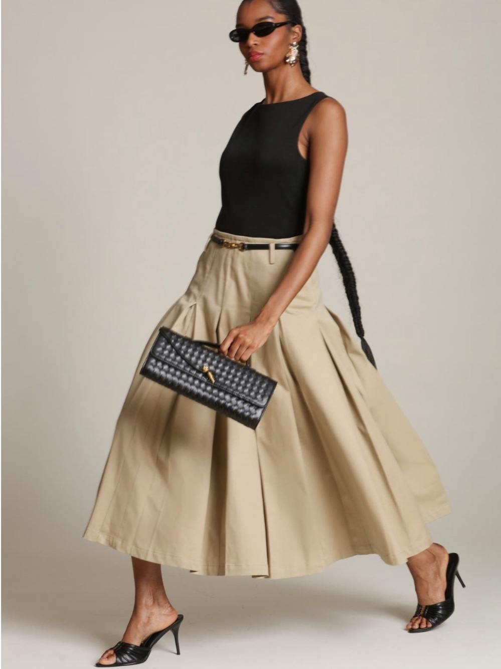 Avec Les Filles Mixed Media Pleated Dress New! - Picture 11 of 16
